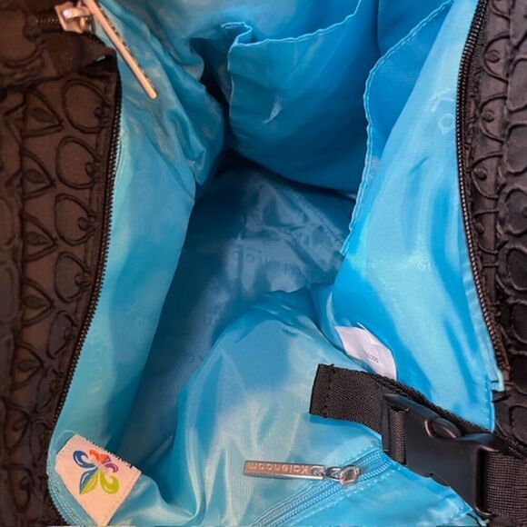 NWOT Kalencom On The Wild Side Bag in Peacock Feather with Accessories Black - Picture 10 of 12